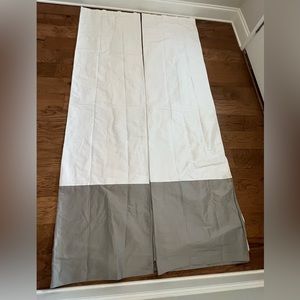 Pottery Barn Colorblock drapes/curtains